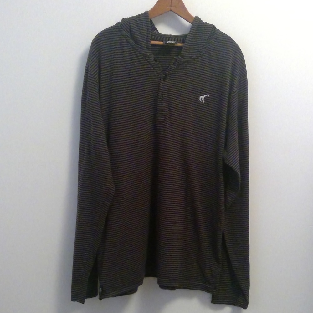 LRG Henley Hooded Shirt